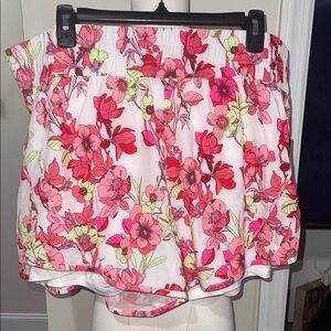 Floral Women's Shorts - Pink and Green